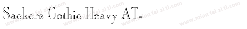 Sackers Gothic Heavy AT字体转换